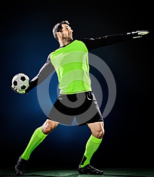 Goalkeeper soccer man