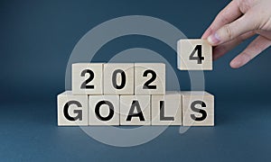 Goals 2024. Concept of goals, plans and strategies in business