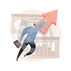 Goals abstract concept vector illustration.