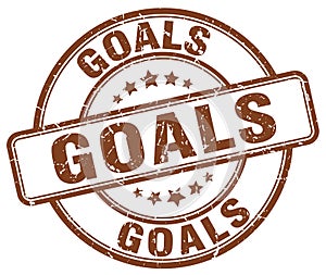 goals brown stamp