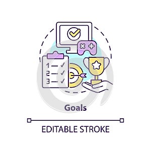 Goals concept icon