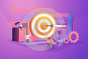 Goals concept vector illustration