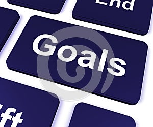 Goals Key Shows Aims Objectives Or Aspirations