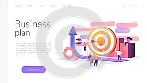 Goals landing page concept