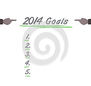 2014 Goals list isolated