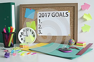 Goals for new year 2017 concept