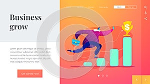 Goals and objectives landing page template.