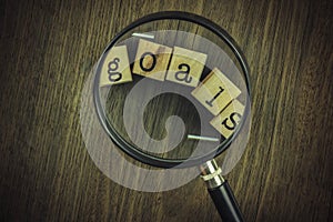 Goals setting strategy for business management