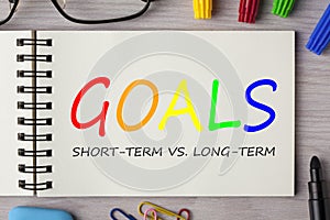 Goals,Short-term and Long-term photo