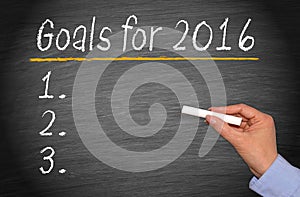 Goals for 2016