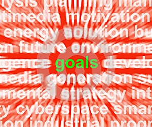 Goals Word Means Aims Targets And Aspirations photo