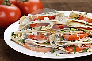 Goat Cheese and Tomato Quesadillas