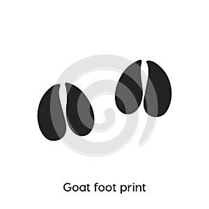 Goat foot print icon . goat foot print icon  symbol illustration. Modern simple  icon for your design.