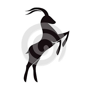 Goat icon for logo calendar or zodiac signs