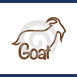 Goat Logo Text Template