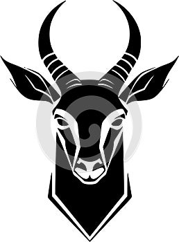 Goat - minimalist and flat logo - vector illustration