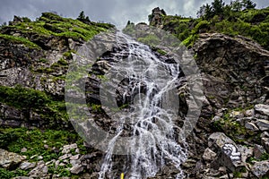 Goat Waterfall next to Transfagarasan road in Romania