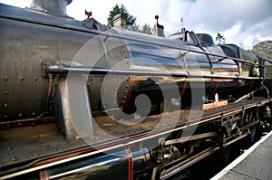 Shining detail of the steam engine