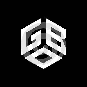 GOB letter logo design on black background. GOB creative initials letter logo concept. GOB letter design photo