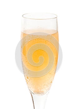 Goblet glass with champaign