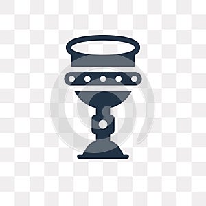 Goblet vector icon isolated on transparent background, Goblet t