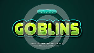 goblins 3d text style effect template