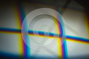 Gobo window light pattern on wall