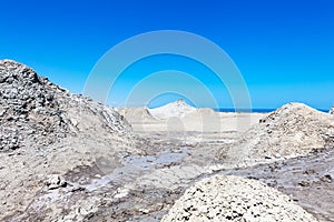 Gobustan mud volcano in Azerbaijan