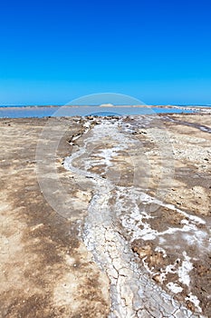 Gobustan mud volcano in Azerbaijan