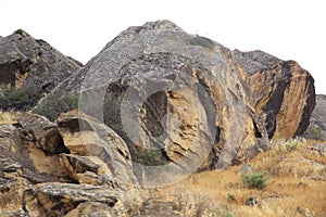 Gobustan National Park, the oldest settlement in Azerbaijan, is protected by unesco. Gobustan, Azerbaijan. Gobustan National Park