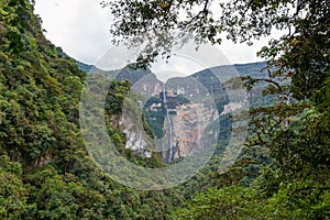 Gocta waterfall in Peru photo