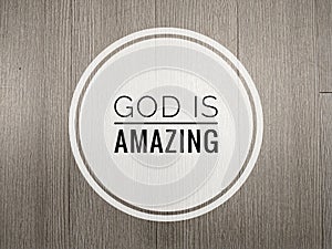 God is Amazing inspirational Background