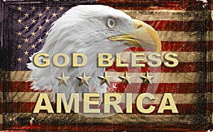 God Bless America, American Eagle, US Flag