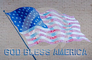 God Bless America Flag photo