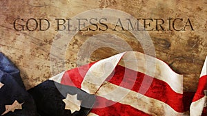 God Bless America. Flag photo