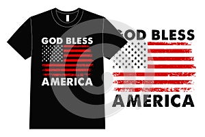 God Bless America T Shirt Design