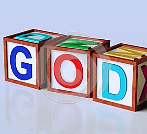 God Blocks Show Spirituality Religion