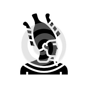 god egypt osiris glyph icon vector illustration