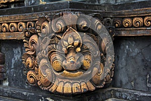 God face Balinese sculpture