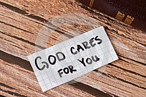 God Jesus Christ cares for you. Love, hope, and faith in the LORD.