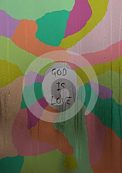 God is love graphic.