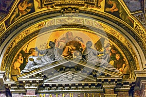 God Painting Santa Maria Della Pace Church Basilica Rome Italy