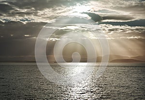 God Rays Over The Ocean From Larrabee State Park