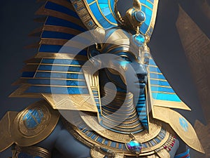 God of Rebirth: Capture the Mystical Aura of Osiris, the Ancient Egyptian Deity, in our Striking Picture