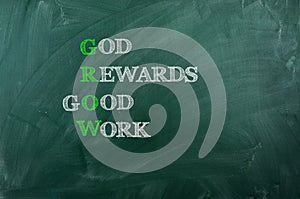 God Reward Good Work