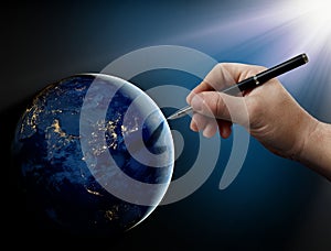 God's intervention in human affairs on Earth.