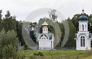 God`s new brick temple with a bell tower