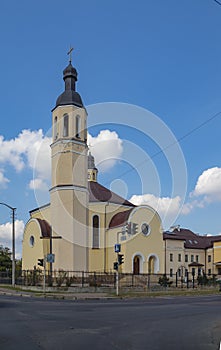 God`s new brick temple, newly built