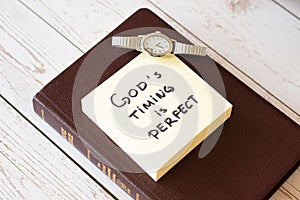 God`s timing is perfect. Trust God and Jesus Christ.