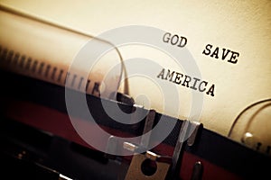 God save America phrase